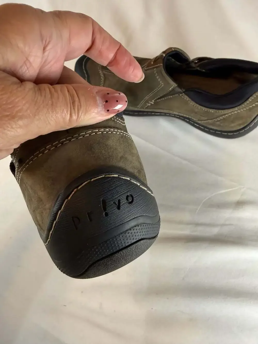 Privo by Clarks Men’s Slip-On Casual Shoes Brown Suede Size 8 utilitarian waterp